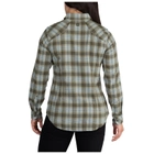 Женская тактическая фланелевая рубашка 5.11 HANNA FLANNEL 62391 X-Small, Moss Plaid - изображение 4