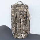 Тактическая сумка-баул 65 л Пиксель Поликордура MELGO - изображение 6