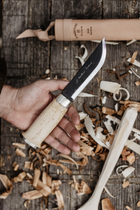 Нож в в деревянной подарочной коробке Marttiini Lapp knife с кожанным чехлом - изображение 5