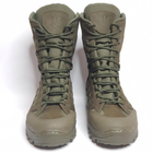 Мужские нубуковые Ботинки с Мембраной / Зимние Берцы до -25°C на устойчивой подошве олива размер 41 - изображение 3