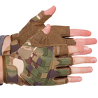 Перчатки тактические с открытыми пальцами SP-Sport BC-8808 размер: L Цвет: Камуфляж Multicam - изображение 1