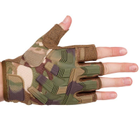 Перчатки тактические с открытыми пальцами SP-Sport BC-8808 размер: L Цвет: Камуфляж Multicam - изображение 4