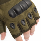 Перчатки без пальцев штурмовые тактические мужские L - изображение 2