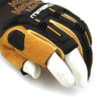 Тактические перчатки Mechanix Wear M-Pact Leather Fingerless Framer без трёх пальцев S - изображение 6