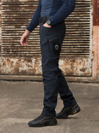 Тактичні утеплені штани BEZET Softshell Байрактар 9510 M Сині (ROZ6400181698) - зображення 4