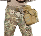 Военная набедренная сумка тактическая Multicam на пояс армейская сумка на бедро, ногу мультикам - изображение 8