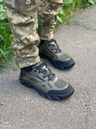 Мужские кожаные кроссовки (8414-3) 41 VZUTIK Хаки (2000002258650) - изображение 3