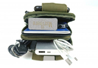 Тактичний підсумок Molle сумка органайзер для телефону універсальний олива - зображення 4