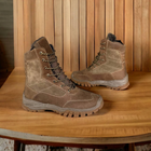 Тактичні зимові шкіряні берці з хутром койот до -25, тактичне взуття 39 - зображення 6