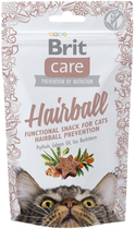 Przysmak dla kotów Brit Care Cat Snack HairBall 50 g (8595602521395) - obraz 1