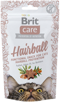 Ласощі для котів Brit Care Cat Snack HairBall 50 g (8595602521395)