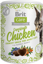 Ласощі для котів Brit Care Cat Snack Superfruits Chicken 100 g (8595602521432) - зображення 1