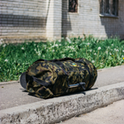 Тактична сумка-баул 100л армійська Оксфорд Камуфляж з кріпленням для каремату та саперної лопати. - зображення 2