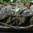 Тактична сумка-баул 100л армійська Оксфорд Камуфляж з кріпленням для каремату та саперної лопати. - зображення 7
