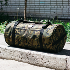 Тактична сумка-баул 120л армійська Оксфорд Камуфляж - зображення 3