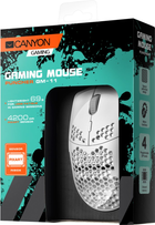 Миша Canyon Puncher GM-11 USB White (CND-SGM11W) - зображення 6