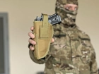 Универсальная кобура для пистолета Tactic кобура на пояс с карманом под магазин Койот (2023-holster-coyote) - изображение 4