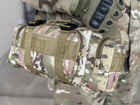 Тактическая сумка подсумок на пояс Tactic нагрудная сумка через плечо 5 л Мультикам (104-multic) - изображение 4