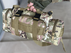 Тактическая сумка подсумок на пояс Tactic нагрудная сумка через плечо 5 л Мультикам (104-multic) - изображение 7