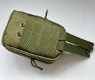 Тактический подсумок для телефона Tactic поясная сумка для документов Mini Warrior Олива (001-olive) - изображение 7