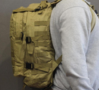 Тактический штурмовой рюкзак Tactic Raid рюкзак военный 40 литров Койот (601-coyote) - изображение 3