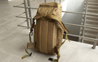 Тактический военный рюкзак для походов Tactic большой армейский рюкзак на 70 литров Койот (ta70-coyote) - изображение 6
