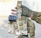 Настегнана тактична кобура для пістолета Tactic універсальна кобура на пояс з кишенею під магазин Мультикам (holster-1019-multicam)