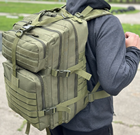 Тактический рюкзак штурмовой Tactic военный рюкзак на 40 литров Олива (Ta40-olive) - изображение 5