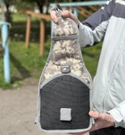 Тактический однолямочный рюкзак городской Tactic сумка барсетка слинг с системой molle на 6 л Пиксель (095-pixel) - изображение 6