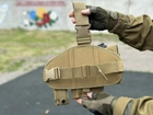 Настегнана тактична кобура для пістолета Tactic універсальна кобура на пояс з кишенею під магазин Койот (holster-1019-coyote) - зображення 8
