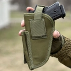 Универсальная кобура для пистолета Tactic кобура на пояс с карманом под магазин Олива (2023-holster-olive) - изображение 4