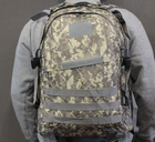 Тактический штурмовой рюкзак Tactic Raid рюкзак военный 40 литров Пиксель (601-pixel) - изображение 4
