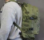 Тактический штурмовой рюкзак Tactic Raid рюкзак военный 40 литров Олива (601-olive) - изображение 5