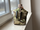 Військова фляга з котелком у чохлі Tactic набір фляга 1 літр та котелок 650 мл Мультикам (flask-multic) - зображення 6