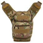 Рюкзак тактический патрульный однолямочный Military Rangers ZK-9112 размер 30x23x13см 9л Цвет: Камуфляж Multicam - изображение 3