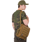 Рюкзак тактичний патрульний однолямковий SILVER KNIGHT TY-9700 розмір 33x27x10см 9л Колір: Хакі - зображення 8