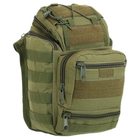 Рюкзак тактический патрульный однолямочный Military Rangers ZK-9112 размер 30x23x13см 9л Цвет: Оливковый - изображение 5