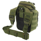 Рюкзак тактический патрульный однолямочный Military Rangers ZK-9112 размер 30x23x13см 9л Цвет: Оливковый - изображение 6