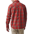 Сорочка 5.11 Tactical Gunner Plaid Long Sleeve Shirt 5.11 Tactical Red Bourbon Plaid S (Красный бурбон) Тактическая - изображение 3