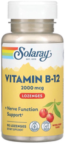 Вітаміни Solaray Vitamina B12 2000 Mcg 90 таблеток (76280879490) - зображення 1