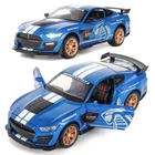 Машинка Ford Mustang GT-500 игрушка моделька металлическая коллекционная 15 см Синий (4635528)