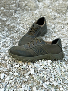 Літні шкіряні тактичні кросівки Побратим -12 з Гербом, Олива, розмір 47 - зображення 4