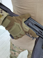 Тактические перчатки с сенсором, Койот, размер XXL - изображение 1