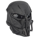 Тактическая маска Full Face Combat для лица Черный (Kali) - изображение 1