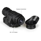 Прилад нічного бачення Night Vision PVS-14 4х монокуляр PVS 14 ширококутний об'єктив 28 мм 200м діаметр 14 мм з кріпленнями на каску шолом (Kali) - зображення 5