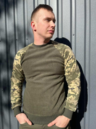 Тактический мужской флисовый свитер Олива-пиксель 4XL (Kali) - изображение 2
