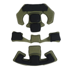 Универсальная система креплений для шлема Wendy system с подушками Хаки (Kali) - изображение 2