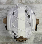 Захисний чохол для каски Клякса білий кавер на балістичний шолом типу Fast маскувальний з велкро панелями і вирізами для аксесуарів з Rip -Stop - зображення 4