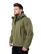 Тактична демісезонна куртка Eagle Soft Shell JA-23 на флісі Green Olive 4XL - зображення 3