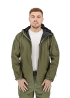 Легкая тактическая летняя куртка (ветровка, парка) с капюшоном Warrior Wear JA-24 Olive Green 2XL - изображение 4